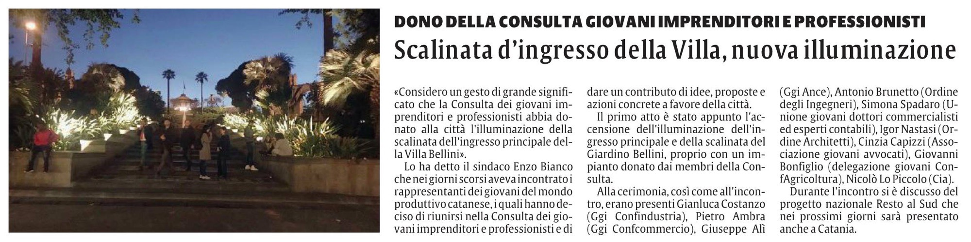 Dono della Consulta Giovani Imprenditori e Professionisti